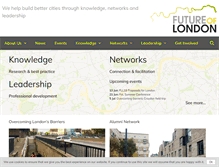 Tablet Screenshot of futureoflondon.org.uk